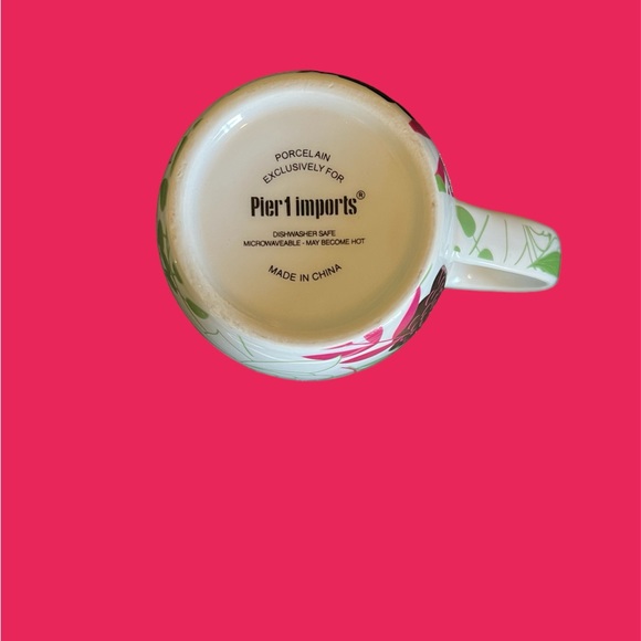 Pier 1 Imports True Friends Are Hard To Find. Floral Porcelain Mug - Picture 6 of 6